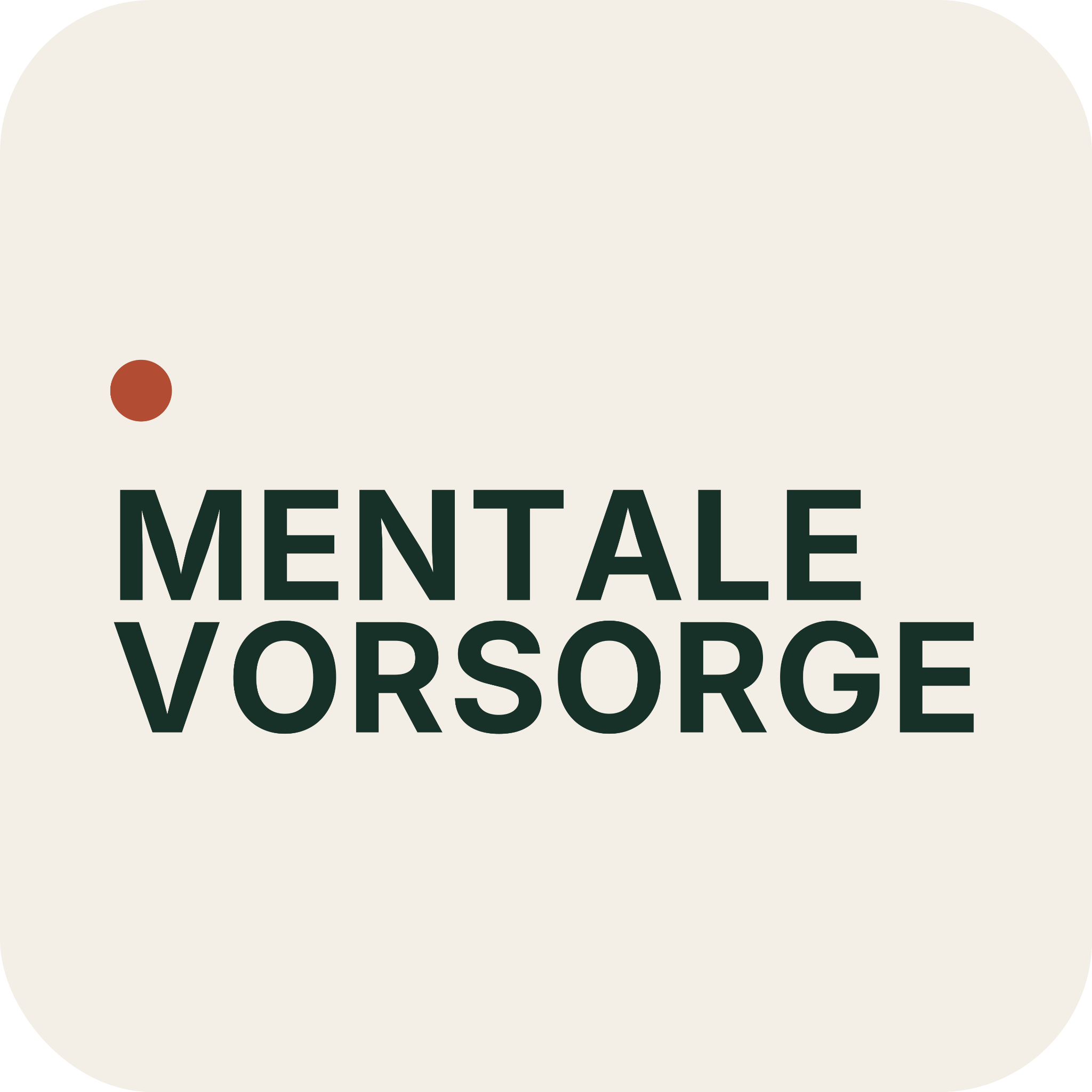 Quadratisches Mentale Vorsorge Logo